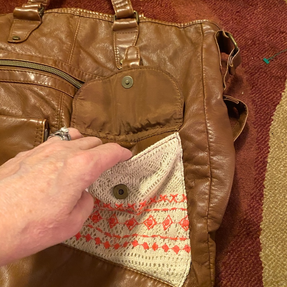 T-shirt and jeans purse